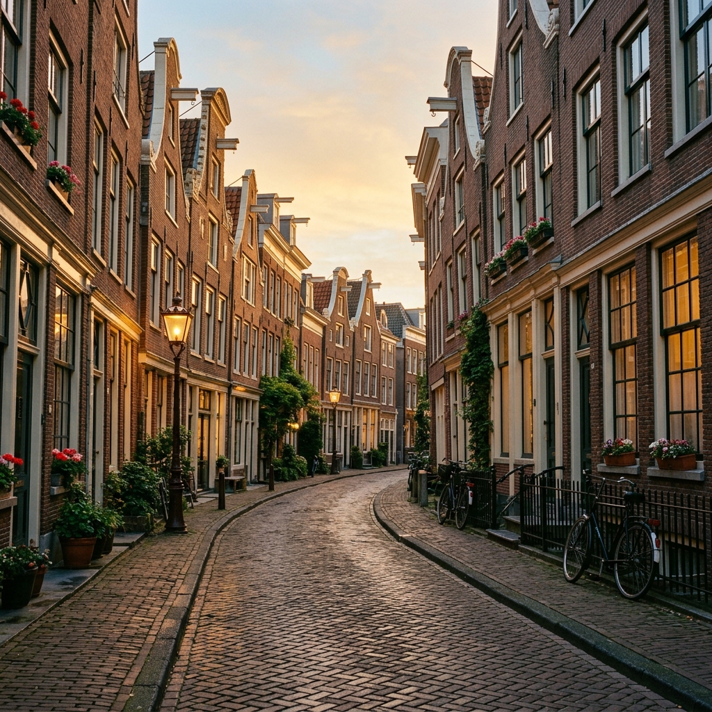 Charming Amsterdam street scenery